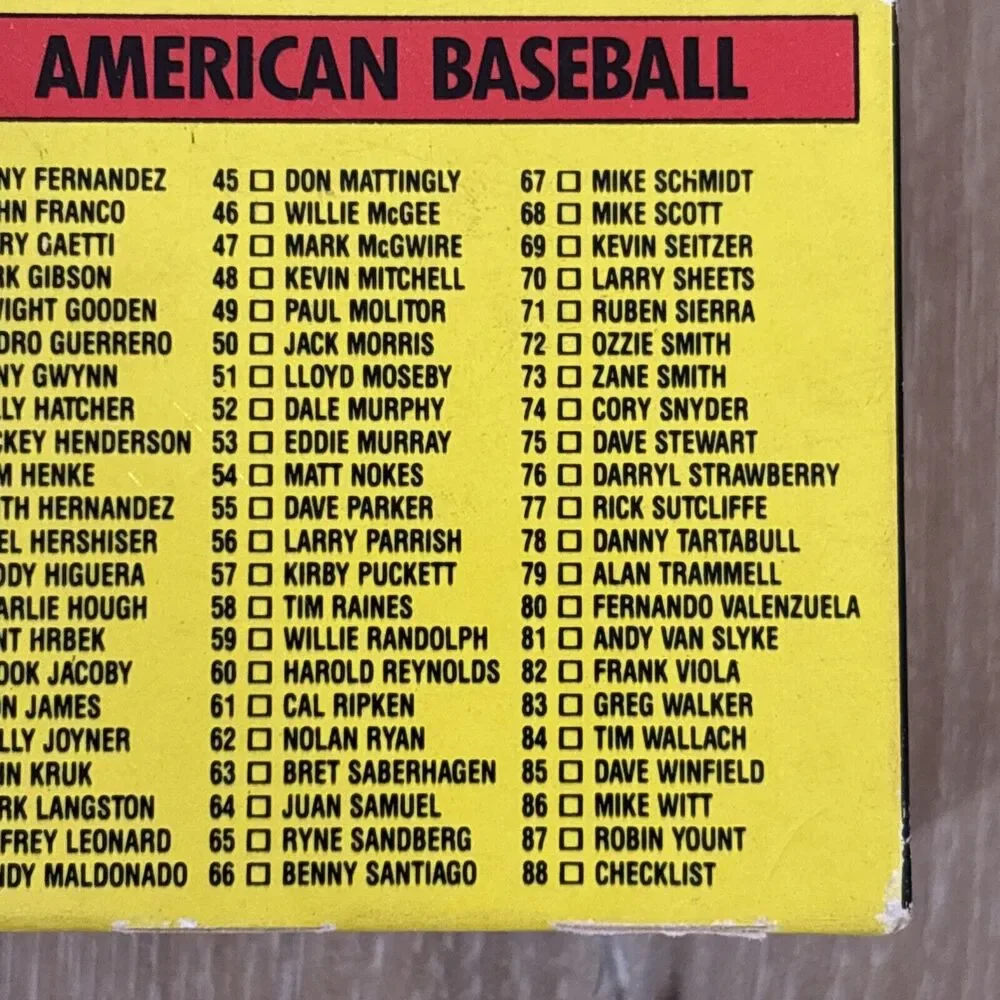 Topps American Baseball Picture Cards Collectors Box Brand New Open Box 88 Cards